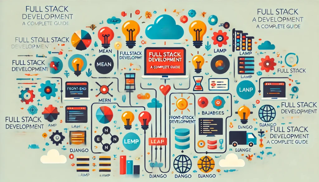 Full Stack Development refers to the process of developing both the front-end and back-end of a web application.