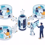 Illustration of one OpenClaw Gateway connecting approved Buzz rooms and an administrator